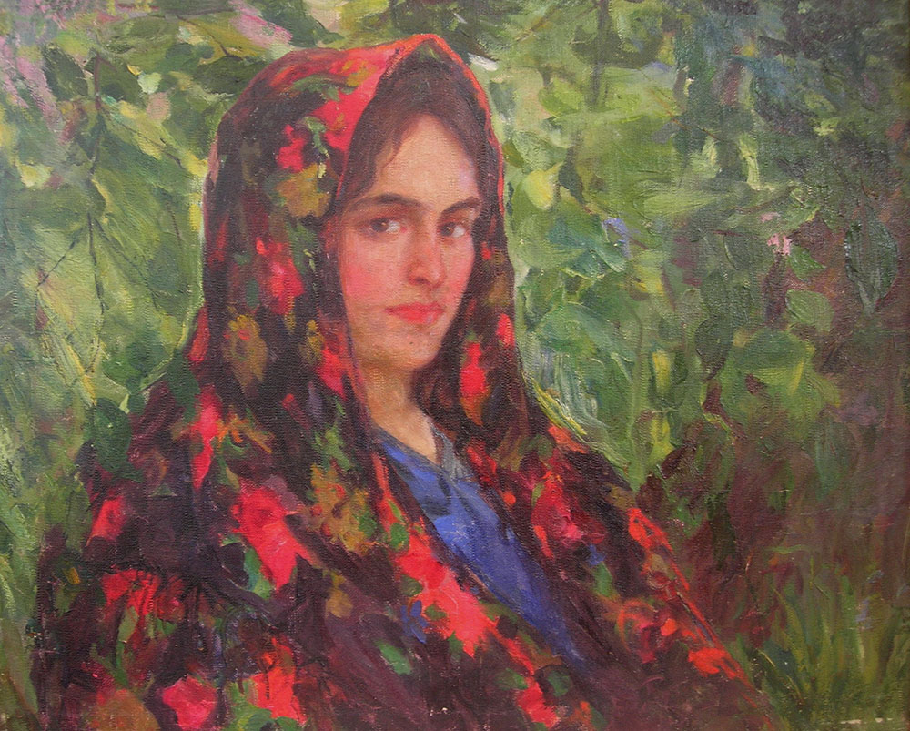 А. Петусь. «Портрет дівчини». 1912. Полотно, олія